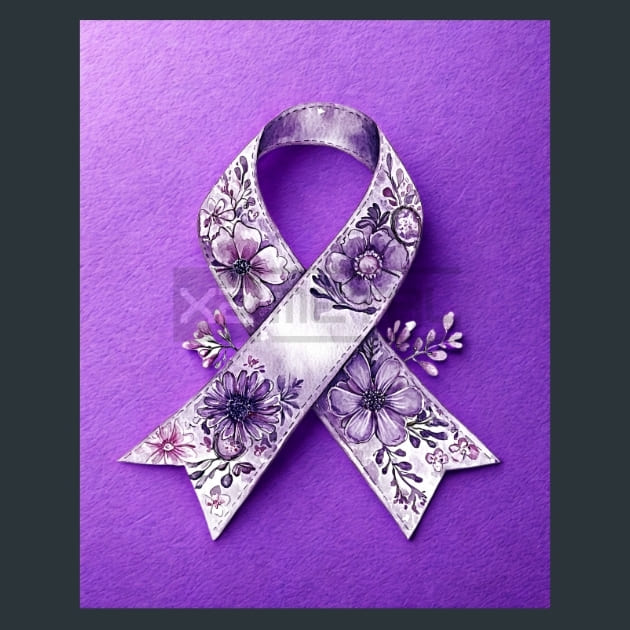Ribbons-of-Hope 29 Metal Wall Art and Desktop Mouse Pad by X2Metal