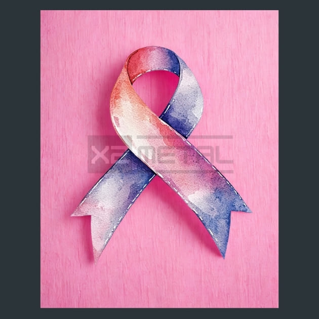 Ribbons-of-Hope 35 Metal Wall Art and Desktop Mouse Pad by X2Metal