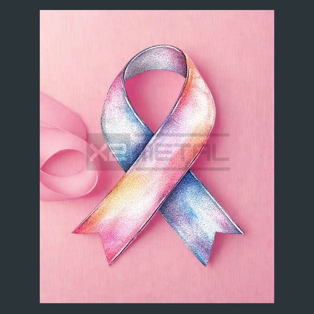 Ribbons-of-Hope 6 Metal Wall Art and Desktop Mouse Pad by X2Metal