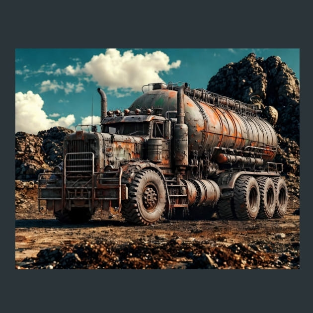 Road Rust Warriors 3 Metal Wall Art and Desktop Mouse Pad by X2Metal