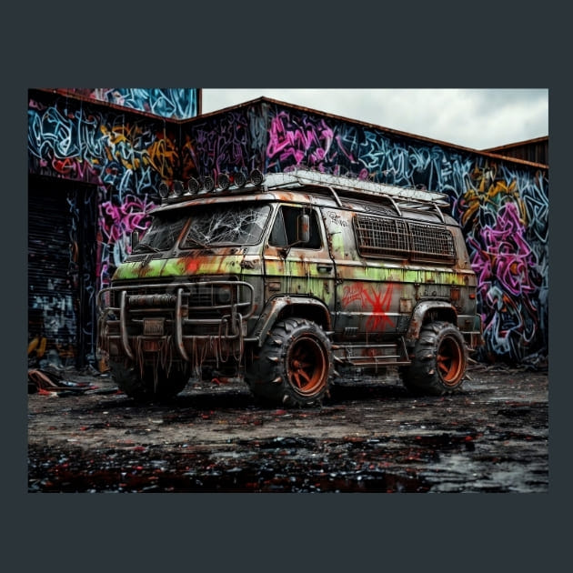 Road Rust Warriors 37 Metal Wall Art and Desktop Mouse Pad by X2Metal