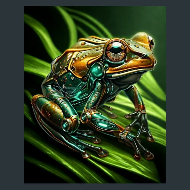 Robotic-Frog-metal-prints-posters-mouse-pads