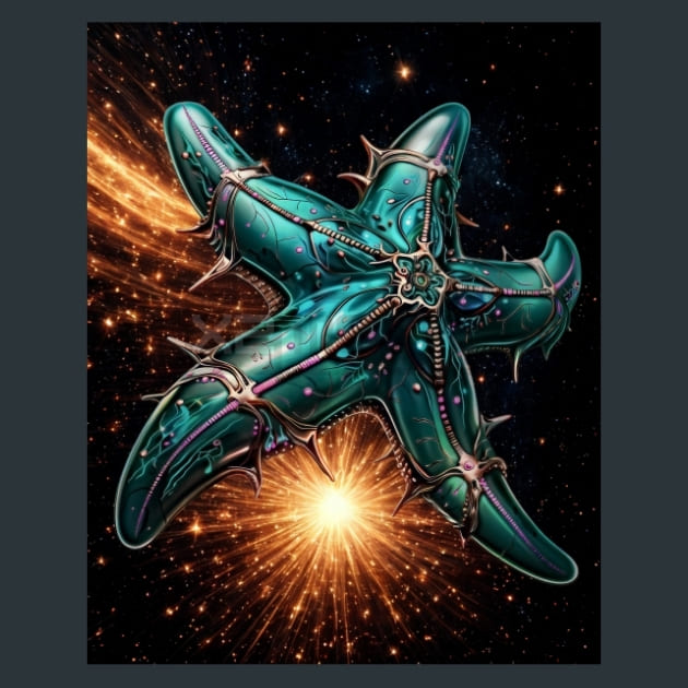 Robotic-Starfish-metal-prints-posters-mouse-pads