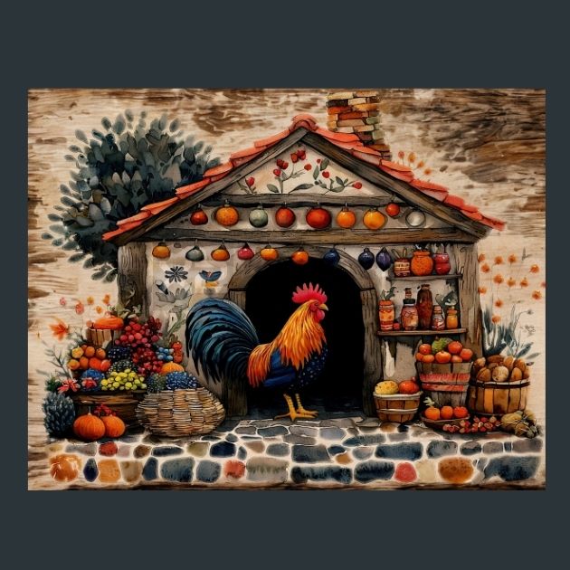 Rooster-Sunrise-7-Metal-Prints