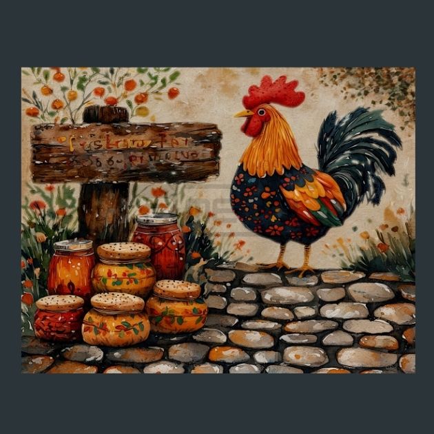 Rooster-Sunrise-8-Metal-Prints