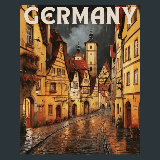 Rothenburg Ob Der Tauber 2 Germany Metal Wall Art and Desktop Mouse Pad by X2Metal