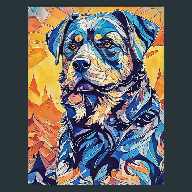 Rottweiler Elegance Metal Wall Art and Desktop Mouse Pad by X2Metal