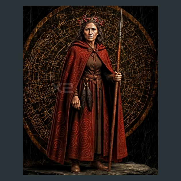 Rowan - The Thinker-Zodiac-Avatars Metal Wall Art and Desktop Mouse Pad by X2Metal
