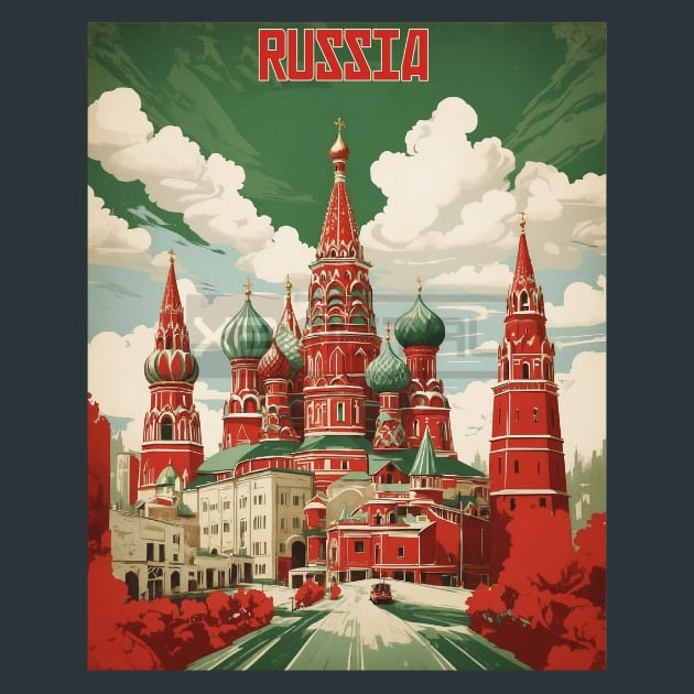 Russia 1 Metal Prints Posters 