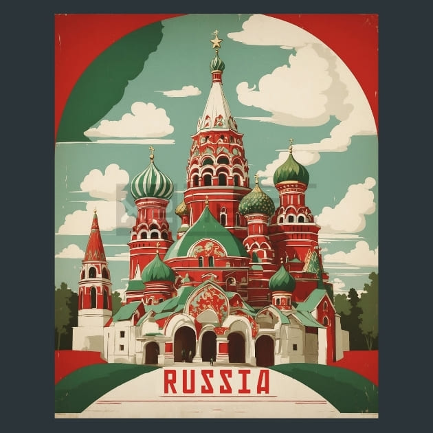Russia Metal Prints Posters and Mouse Pads