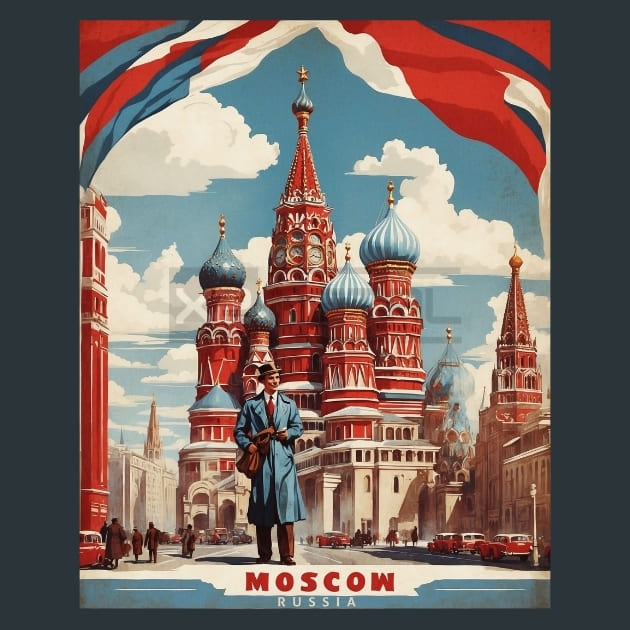 Russia Moscow Metal Prints Posters and Mouse Pads