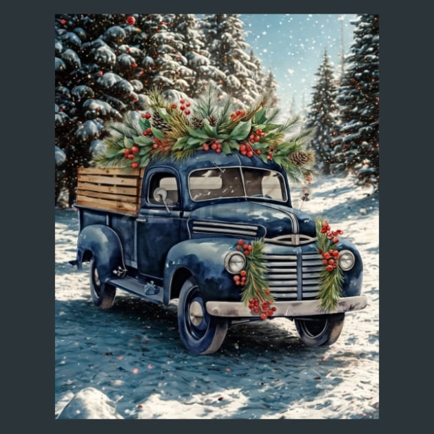 Rustic Truck Ride 11 Metal Wall Art and Desktop Mouse Pad by X2Metal