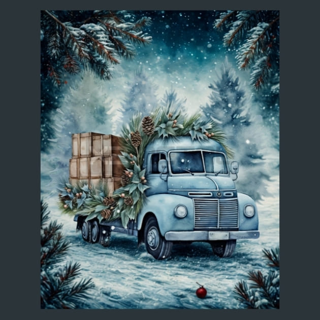 Rustic Truck Ride 12 Metal Wall Art and Desktop Mouse Pad by X2Metal