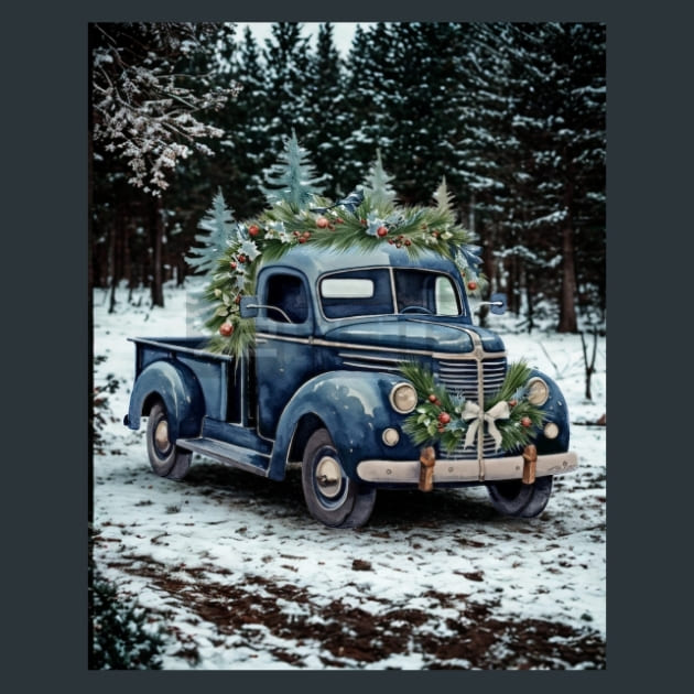 Rustic Truck Ride 21 Metal Wall Art and Desktop Mouse Pad by X2Metal