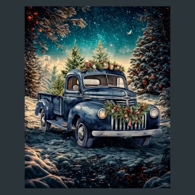 Rustic Truck Ride 23 Metal Wall Art and Desktop Mouse Pad by X2Metal