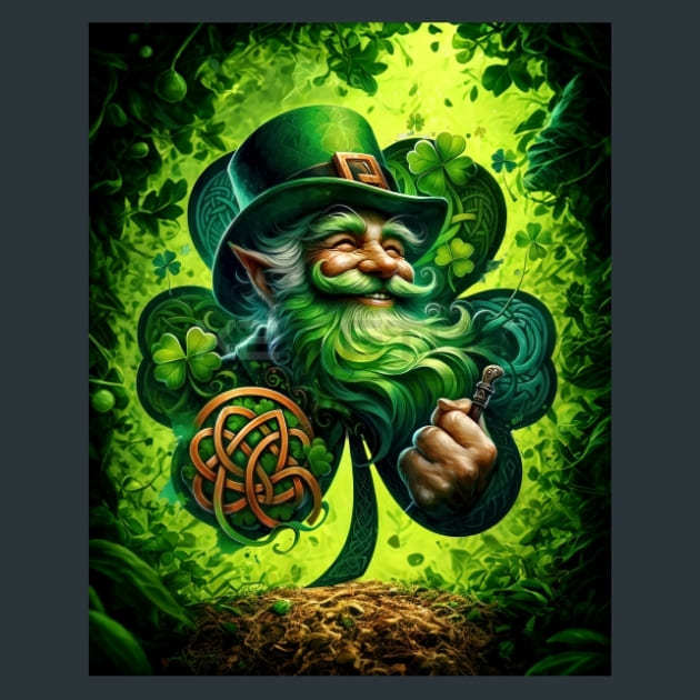 St-Patrick Leprechauns 7 Metal Wall Art and Desktop Mouse Pad by X2Metal
