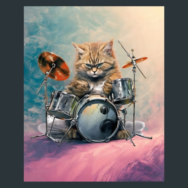 Safari Whispers Cat Metal Wall Art and Desktop Mouse Pad by X2Metal
