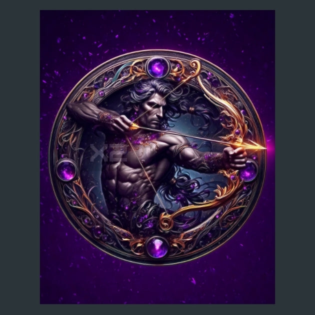 Sagittarius-Zodiacs-Signs1 Metal Wall Art and Desktop Mouse Pad by X2Metal