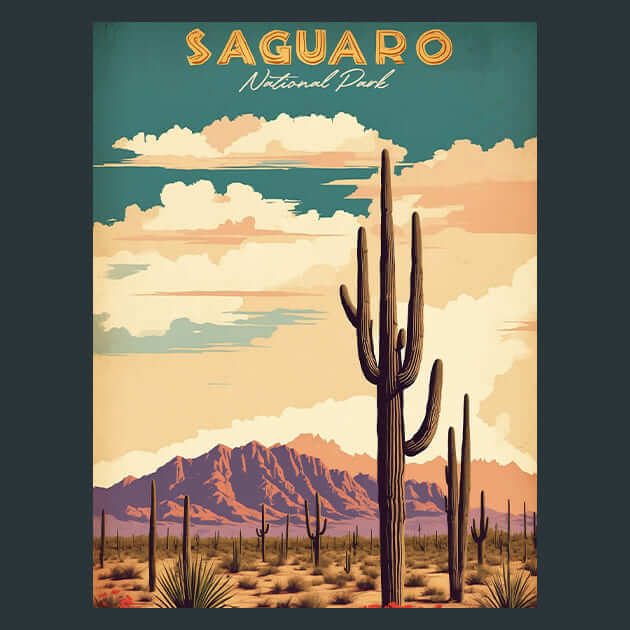 Saguaro Metal Wall Art and Desktop Mouse Pad by X2Metal