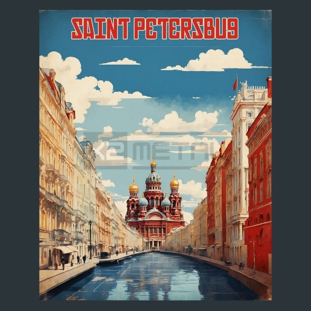 Saint Petersburg Russia Metal Prints Posters and Mouse Pads