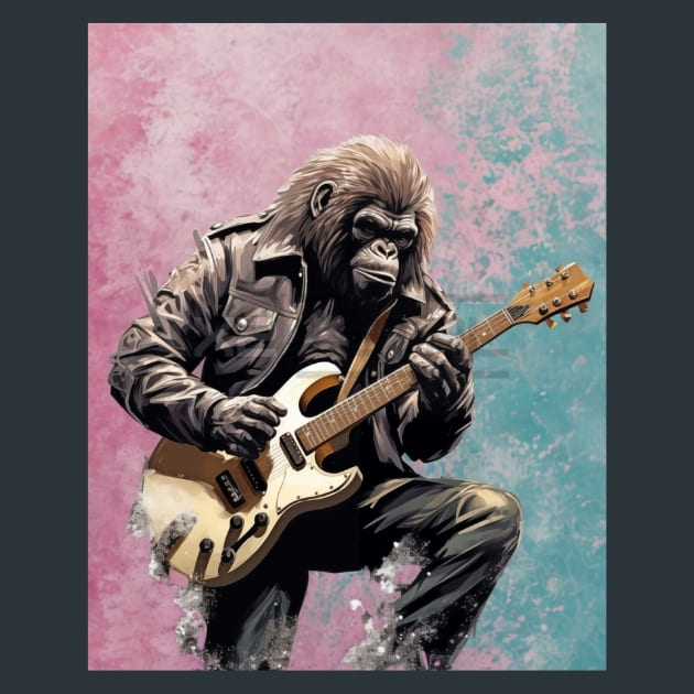 Salmon Chase Gorilla – Metal Print &amp; Mouse Pad | ChromaLuxe | Made in Iowa USA