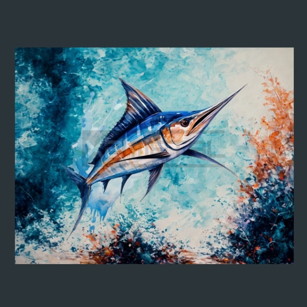 Saltwater Fish 18 Metal Wall Art and Desktop Mouse Pad by X2Metal