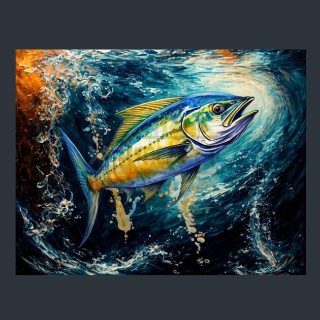 Saltwater Fish 22 Metal Wall Art and Desktop Mouse Pad by X2Metal