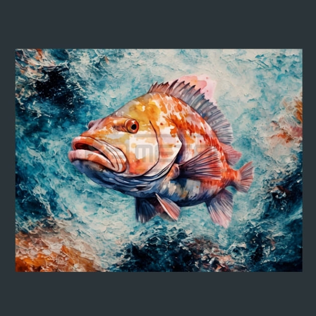 Saltwater Fish 24 Metal Wall Art and Desktop Mouse Pad by X2Metal