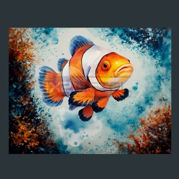 Saltwater Fish 28 Metal Wall Art and Desktop Mouse Pad by X2Metal
