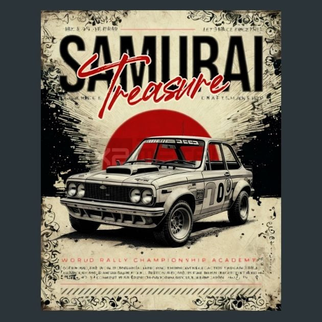 Samurai-Treasure-Japan-Samurai-Metal-Print