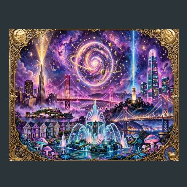 San-Francisco-Cosmic-Orbits-Metal-Print