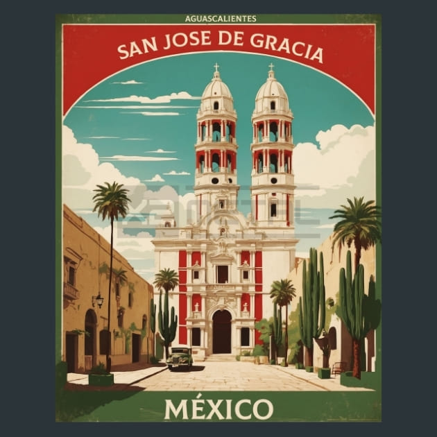San Jos de Gracia Aguascalie Mexico Metal Prints Poster and Mouse Pad