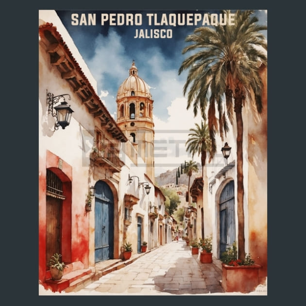 San Pedro Tlaquepaque Jalisco Mexico Metal Prints Poster and Mouse Pad