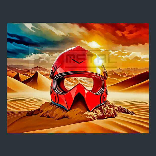 Sandstorm Visage Metal Wall Art and Desktop Mouse Pad by X2Metal