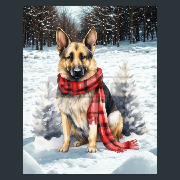 Santa’s Shepherds 2 Metal Wall Art and Desktop Mouse Pad by X2Metal