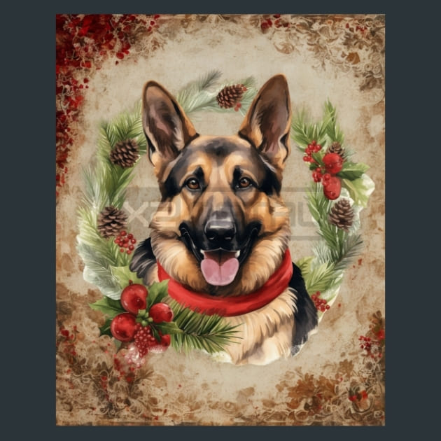 Santa’s Shepherds 3 Metal Wall Art and Desktop Mouse Pad by X2Metal