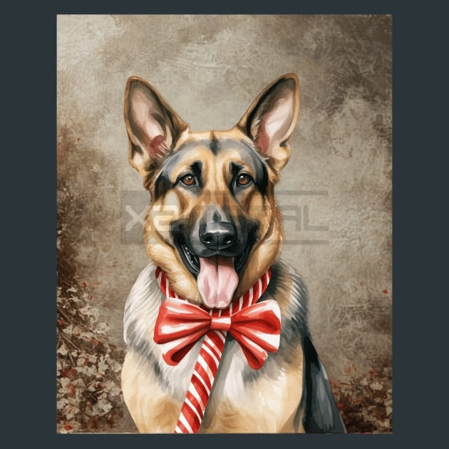 Santa’s Shepherds 4 Metal Wall Art and Desktop Mouse Pad by X2Metal