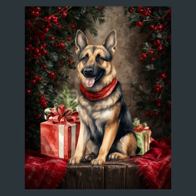 Santa’s Shepherds 7 Metal Wall Art and Desktop Mouse Pad by X2Metal