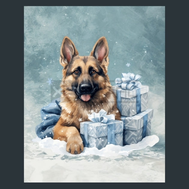 Santa’s Shepherds 8 Metal Wall Art and Desktop Mouse Pad by X2Metal