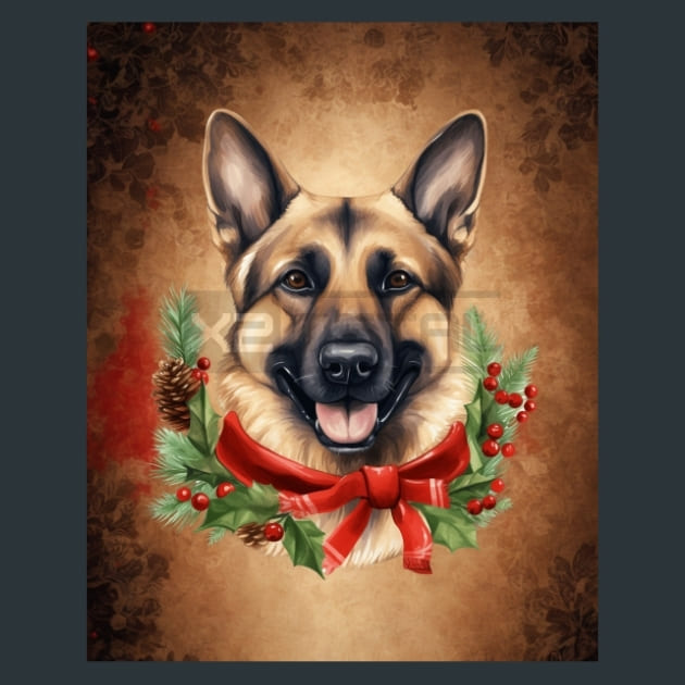 Santa’s Shepherds 9 Metal Wall Art and Desktop Mouse Pad by X2Metal
