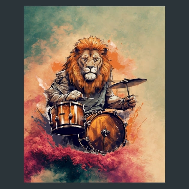 Scaled Majesty Lion Metal Wall Art and Desktop Mouse Pad by X2Metal