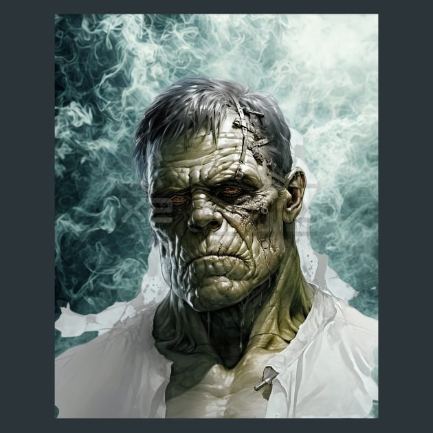 Scary Monsters 11 Metal Wall Art and Desktop Mouse Pad by X2Metal