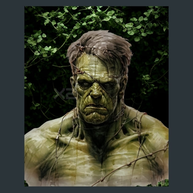 Scary Monsters 12 Metal Wall Art and Desktop Mouse Pad by X2Metal