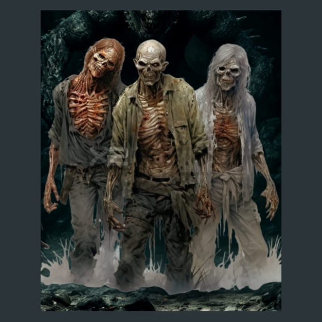 Scary Monsters 15 Metal Wall Art and Desktop Mouse Pad by X2Metal
