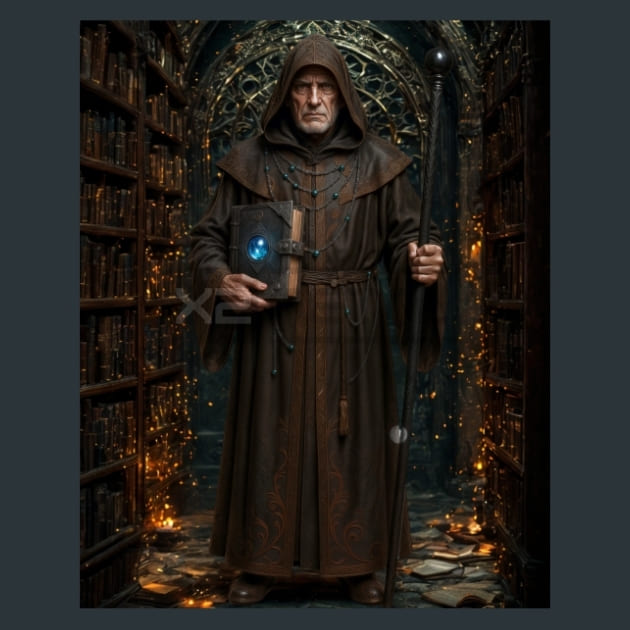 Scholar-Gothic Alchemy Metal Wall Art and Desktop Mouse Pad by X2Metal