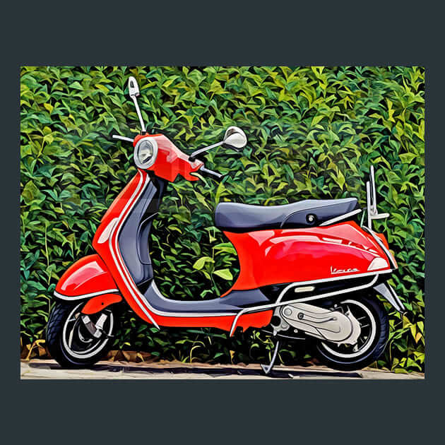 Scooter Ride – Metal Print &amp; Mouse Pad | ChromaLuxe | Made in Iowa USA