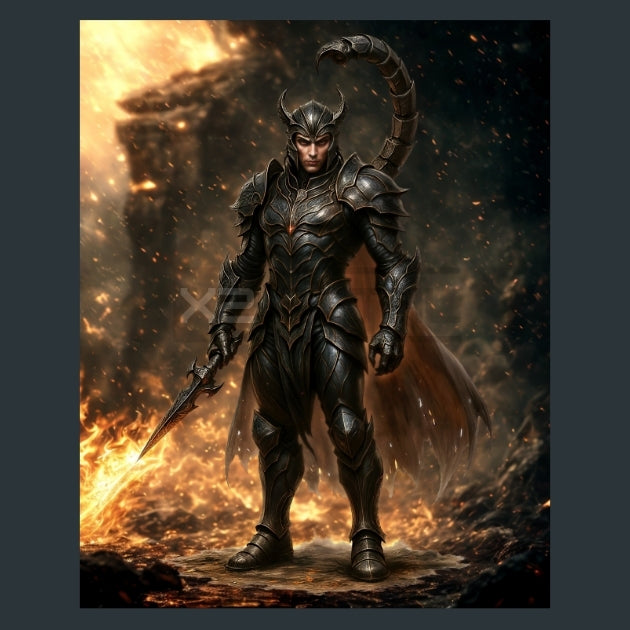 Scorpio-Zodiac-Signs-Warriors Metal Wall Art and Desktop Mouse Pad by X2Metal