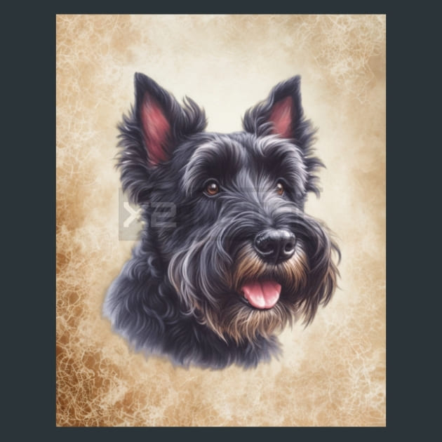 Scottish Terrier Metal Wall Art and Desktop Mouse Pad by X2Metal