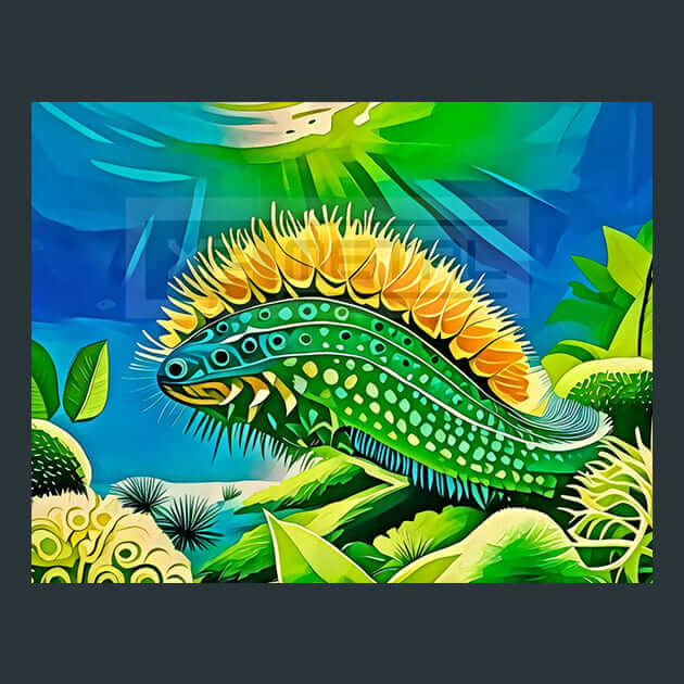 Sea Cucumber Oasis Metal Wall Art and Desktop Mouse Pad by X2Metal