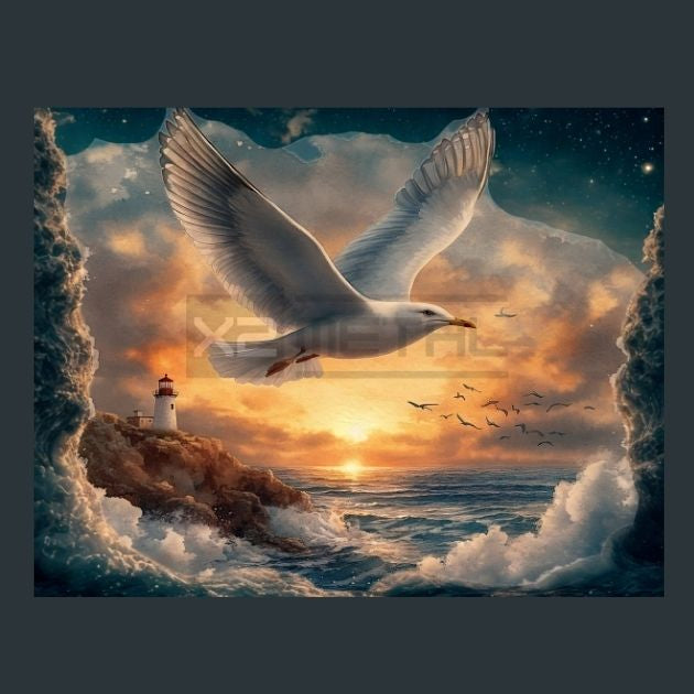 Seagull-Shore-14-Metal-Prints
